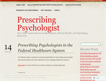 Tablet Screenshot of prescribingpsychologist.com